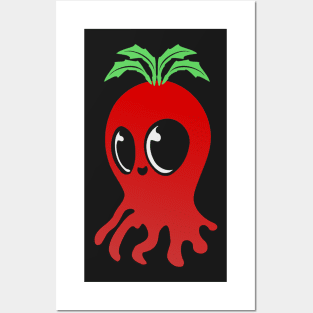 red ghost boo! cute and happy design Posters and Art